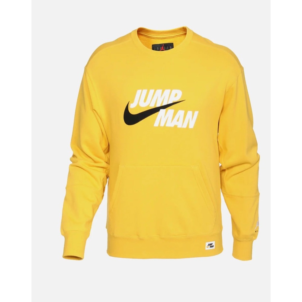 JORDAN MENS CREW JUMPMAN SWEAT-SHIRT DA7194-781 XXL Yellow